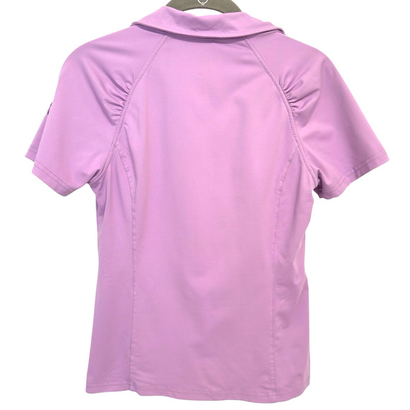 Clover By Bobby Jones Performance Womens Golf Polo Shirt Size S Lavender - Picture 2 of 10